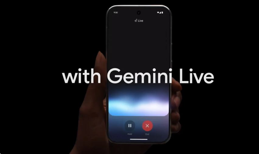 Google pixel 9 pro xl with gemini live